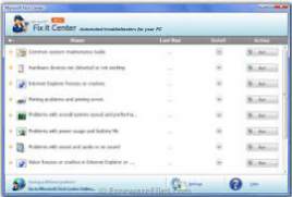 Microsoft Fix It Center Beta 1